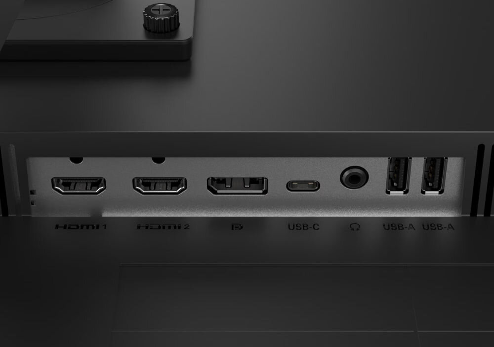 Monitor LENOVO Legion 27QD-10 27 cali 2560x1440px IPS 240Hz 0.5 ms [MPRT] zbliżenie na porty różne urządzenia wygoda elastyczność