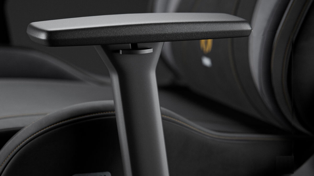 Fotel DIABLO CHAIRS X-Horn 2.0 (L) Czarno-szary podłokietniki Armtech Hybrid trzy kierunki regulacji miękka i przyjemna w dotyku warstwa zewnętrzna