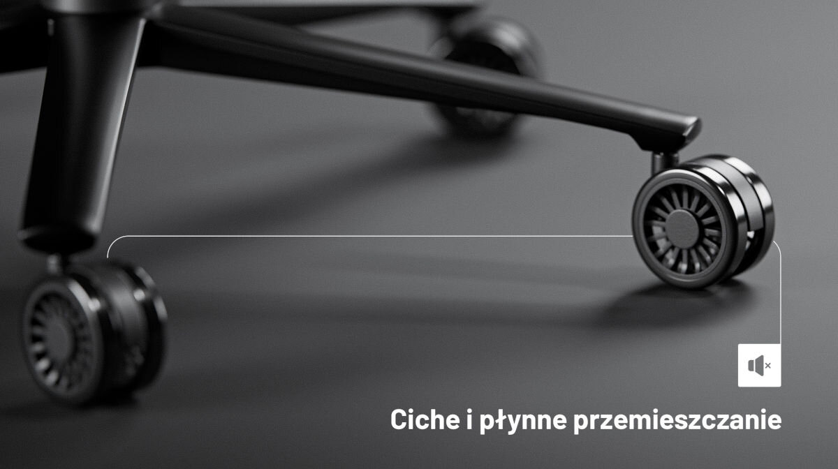 Fotel DIABLO CHAIRS X-Horn 2.0 (L) Czarno-szary kółka PFC 360 zewnętrzna warstwa kauczuku