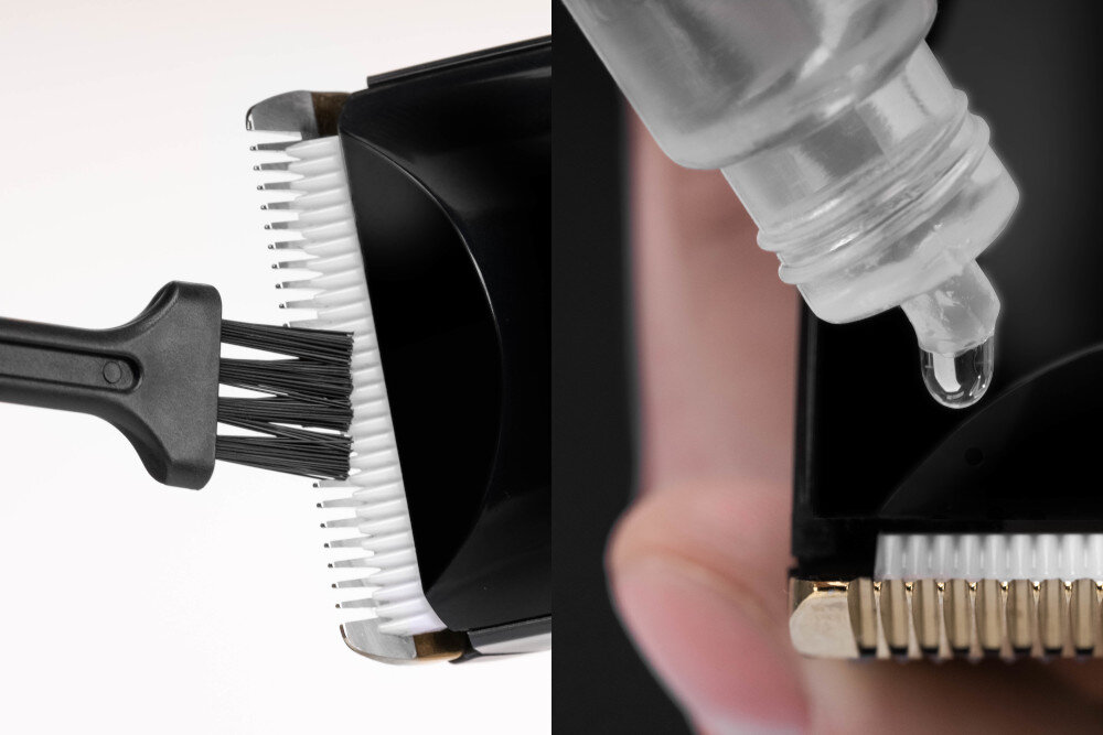 Strzyżarka GÖTZE & JENSEN CL900 bezprzewodowa 6 nakładek akcesoria oliwa szczoteczka konserwacja