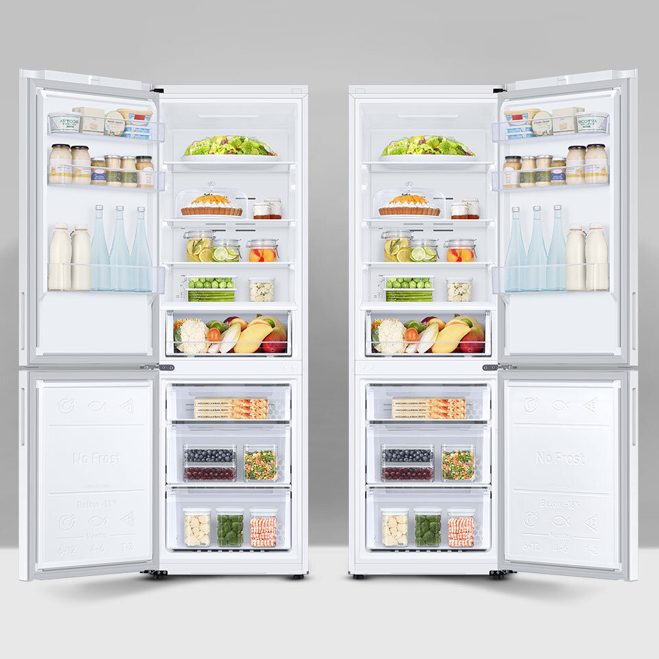 Media Expert - lodówka Samsung RB33B610EWW - przekładane drzwi