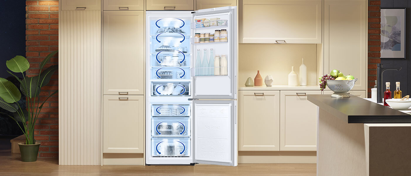 Media Expert - Samsung RB33B610EWW - równomierne chłodzenie Media Expert - lodówka Samsung RB33B610EWW - równomierne chłodzenie