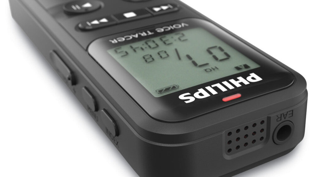 Dyktafon PHILIPS DVT 1160  - technologia bateria