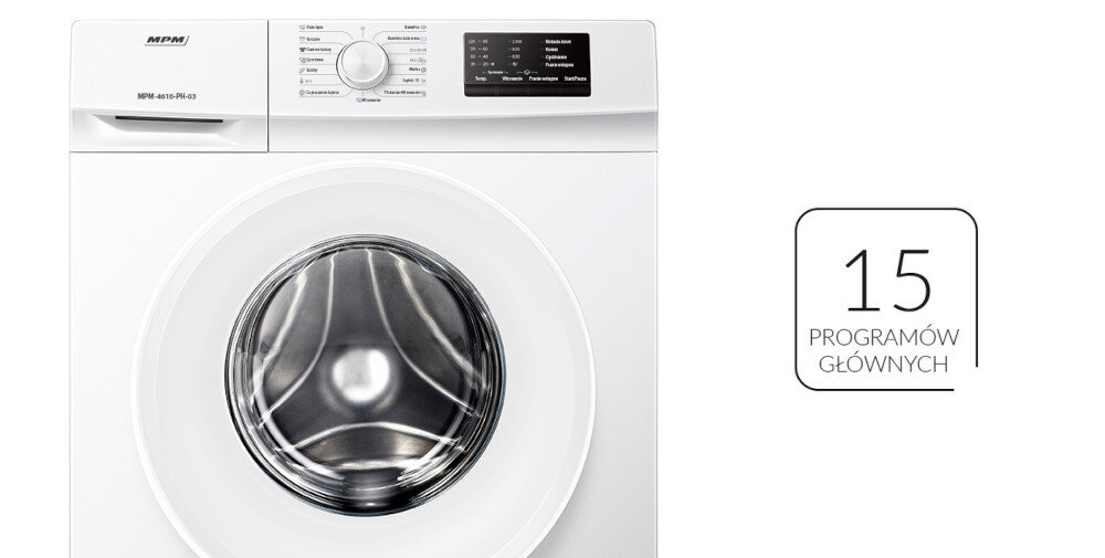 PRALKA MPM MPM-4610-PH-03 sterowanie panel programy