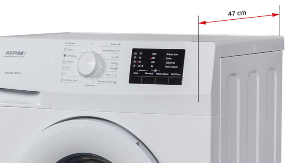 PRALKA MPM MPM-4610-PH-03 slim oszczędność miejsca wymiary