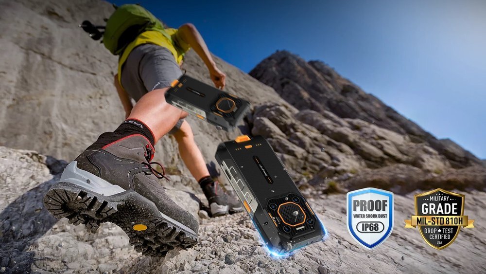 Smartfon ULEFONE Armor 26 Ultra Walkie Talkie odporność trwałość  Gorilla Glass 5  IP68 IP69K  MIL-STD-810H  