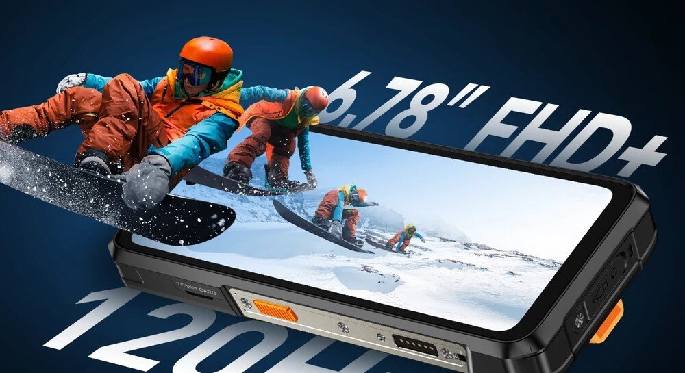 Smartfon ULEFONE Armor 26 Ultra Walkie Talkie  wyświetlacz 6,78 cala częstotliwość odświeżania 120 Hz Rozdzielczość FHD+ 