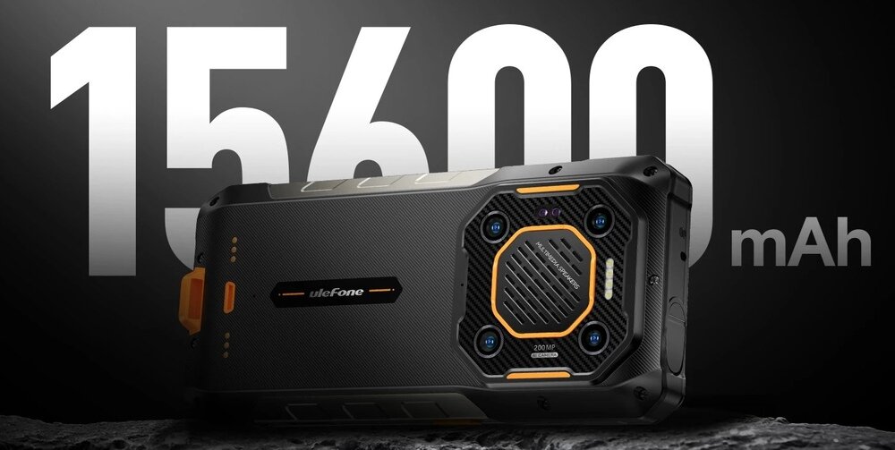 Smartfon ULEFONE Armor 26 Ultra Walkie Talkie bateria o pojemności 15600 mAh czas pracy pojemność  