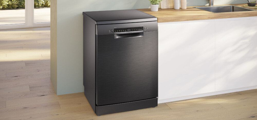 Zmywarka BOSCH SMS4HVC03E Asystent dozowania EfficientDry zdalne sterowanie aplikacja Home Connect SpeedPerfect szybkie mycie szuflada na sztućce vario3 AquaStop bezpieczeństwo