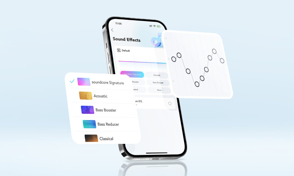 Słuchawki Soundcore K20i aplikacja korektor dzwiek