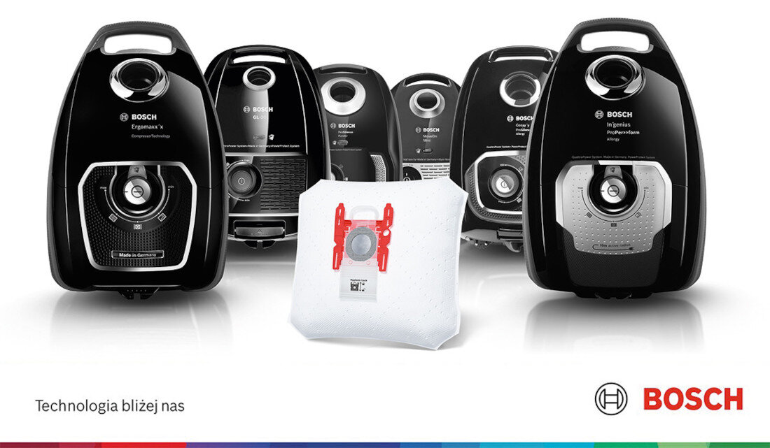 Worek do odkurzacza BOSCH BBZAFGALL (4 sztuki) wygląd design tło prezentacja wizualizacja