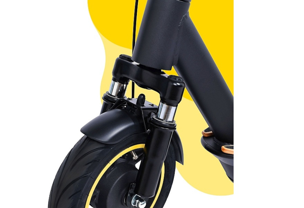 Hulajnoga elektryczna X-Rider M10 Czarny dwie niezalezne jednostki amortyzacyjne na przedniej osi