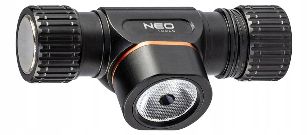 Latarka czołowa NEO 99-029 zasilanie akumlator Li-Ion pojemność dioda LED CREE XPG3mox jasne światło strumień zasięg 5 funkcji świecenia wykonanie zasilanie opaska na głowe kabel USB