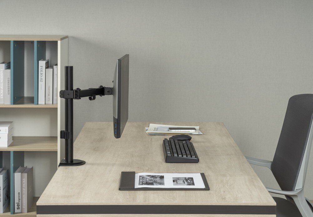 Uchwyt do monitora GEMBIRD MA-D1-03 17-32 cali Czarny jeden monitor regulacja pion poziom