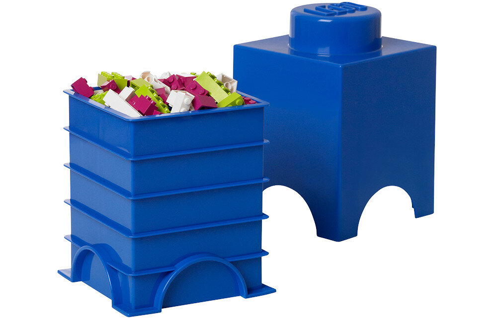 Pojemnik na LEGO klocek Brick 1 Niebieski 40011731 ozdoba prezent