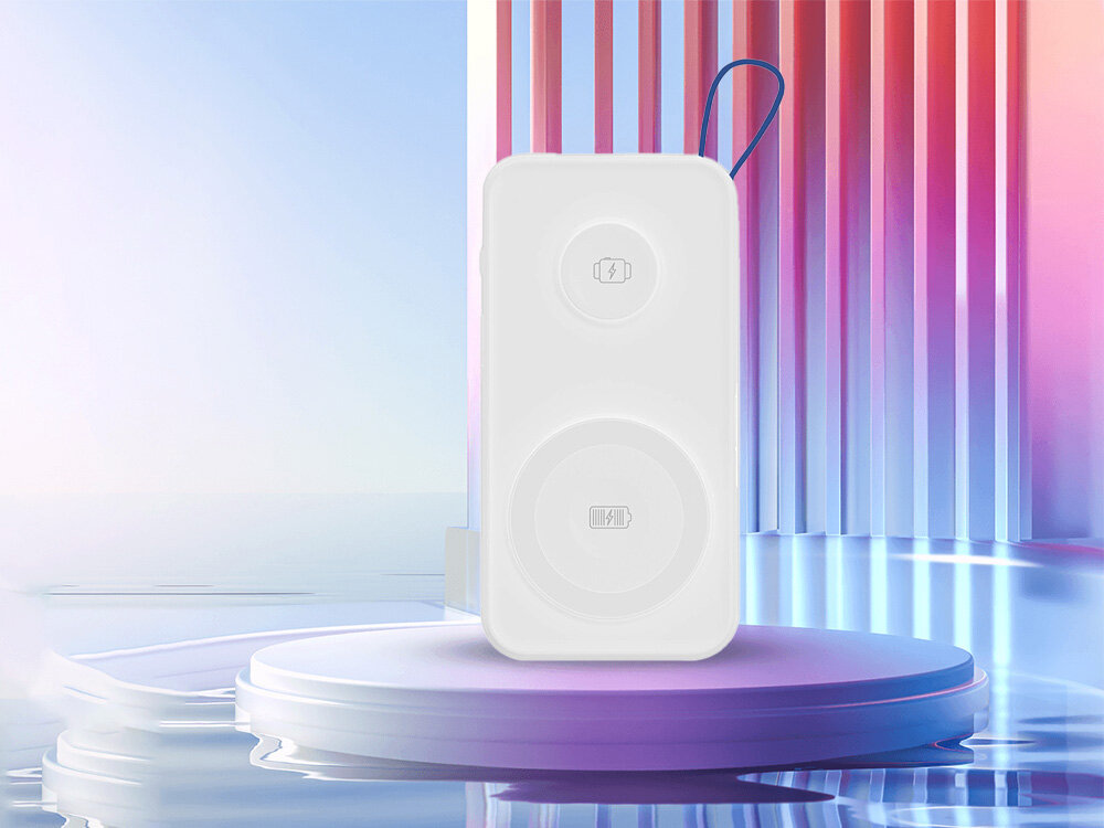 Powerbank 3MK PastelUp MagSafe 10000mAh 22.5 W zrodla energia magsafe apple watch kontrola stan baterii