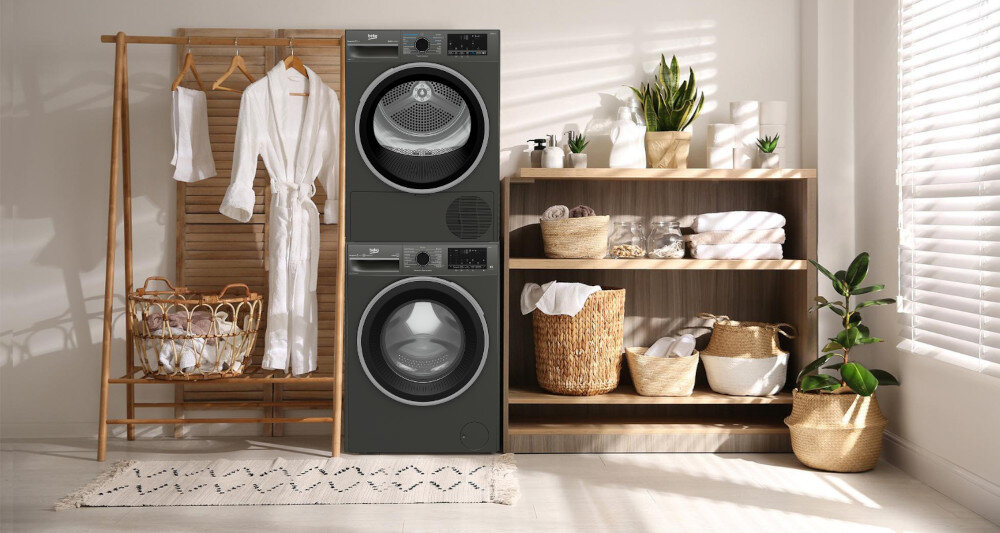 PRALKA BEKO B3WFU57215MPB zestaw z pralką łącznik