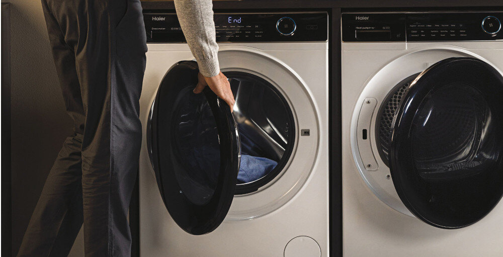 HAIER I-Pro 5 HW80-B14959EU1-S duży otwór załadunek bęben drzwiczki wygoda komfort 36 cm