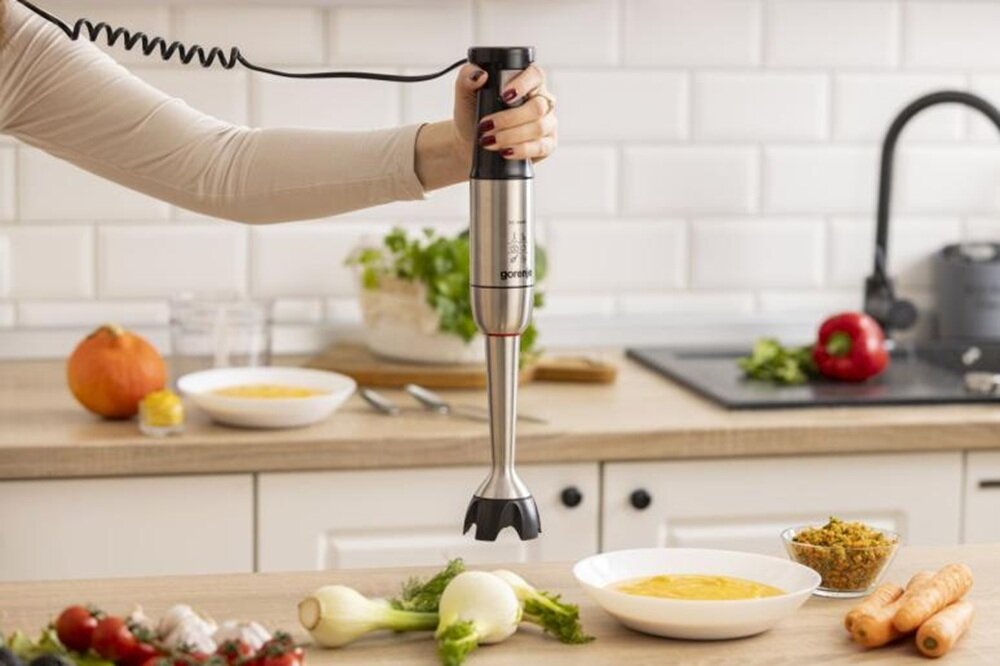 Blender GORENJE HBV1500VS blender 3w1, blender, trzepaczka do ubijania, rozdrabniacz, wydajne i wszechstronne urządzenie