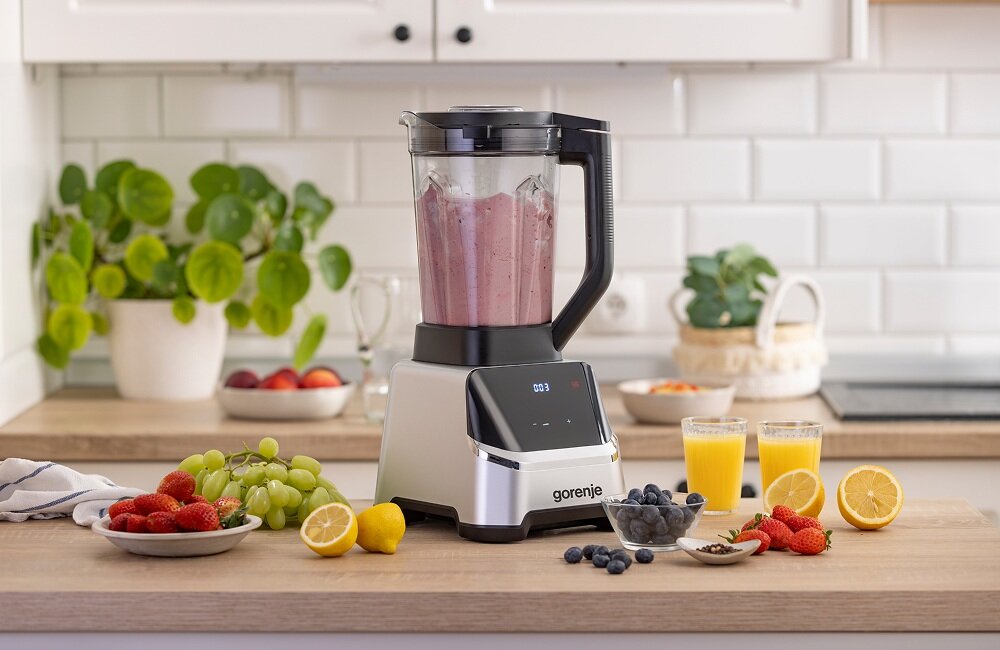 Blender kielichowy GORENJE BP1500DE wysoka wydajność, bezgłośne blendowanie, cicha praca, bez zakłóćeń, płynne i efektowne blendowanie