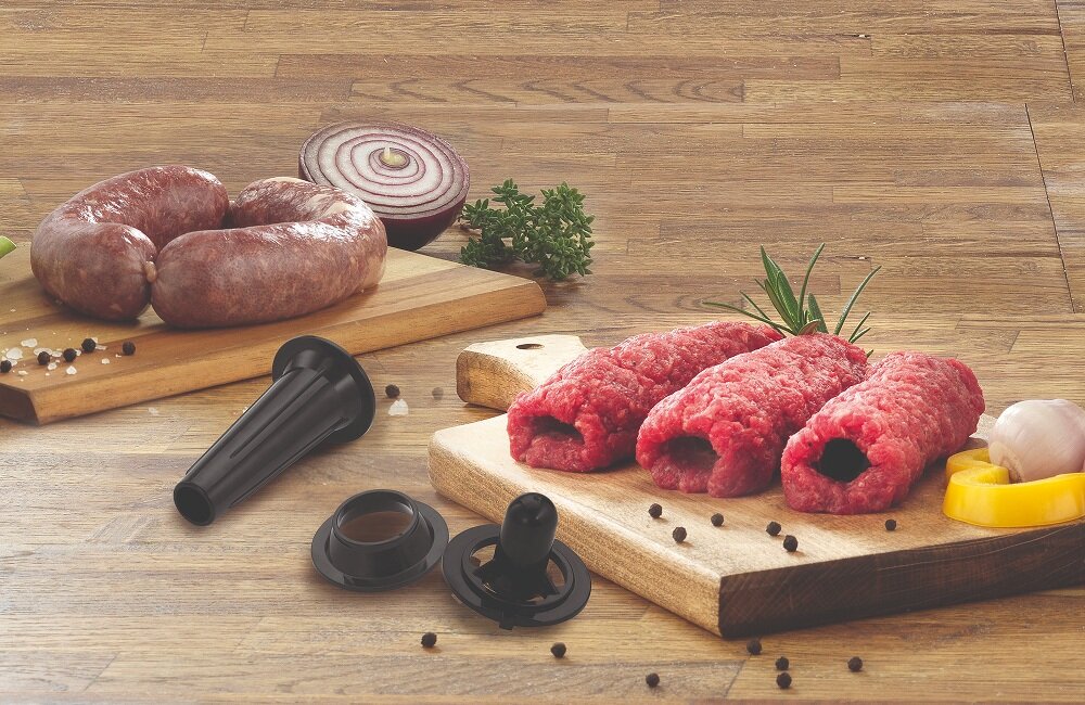 Maszynka do mięsa GORENJE MG2202XE odkrywanie kuchni świata, przygotowanie domowych kiełbasek, kebbe, wysokiej jakości mięso