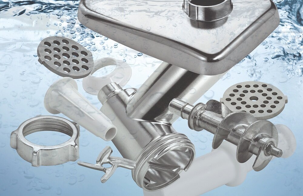 Maszynka do mięsa GORENJE MG2202XE łatwy demontaż, szybsze czyszczenie, odpowiednia konserwacja urządzenia