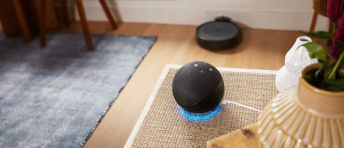 Robot sprzatajacy IROBOT Roomba I5 aplikacja iRobot Home asystent glosowy Google badz Alex