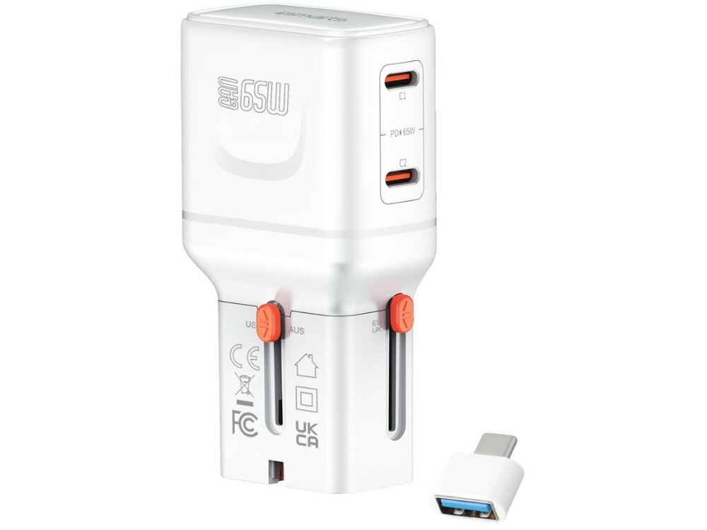 Ładowarka podróżna 4SMARTS Nomad Pocket 65W
                ładowarka na białym tle