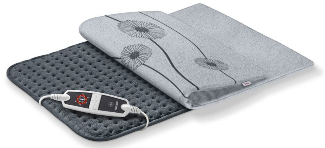 Poduszka elektryczna BEURER HK 125 Cosy Prosta regulacja ciepła Czytelny pilot z podświetleniem LED wygodne sterowanie sześcioma poziomami temperatury Łatwa regulacja dopasowanie potrzeby 
