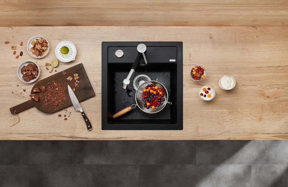 BLANCO funkcjonalność komora miejsce komfort użytkowanie odporność uderzenia wysokie temperatury zarysowania ociekacz