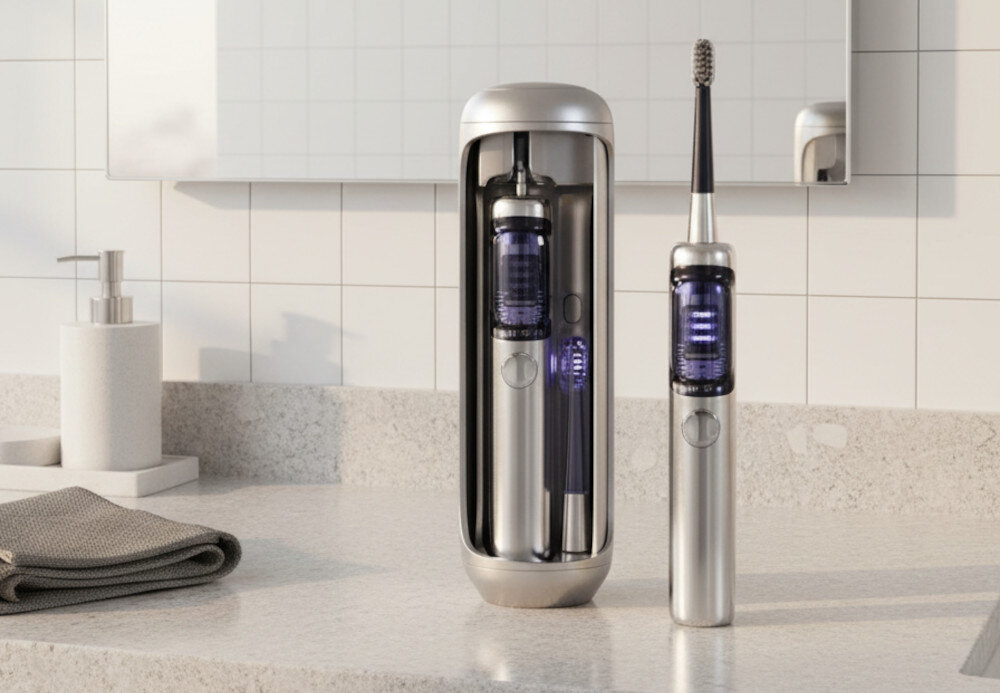 Szczoteczka soniczna JIMOK J6 Niebieski prezentacja design wizualizacja wygląd pielęgnacja każdego dnia