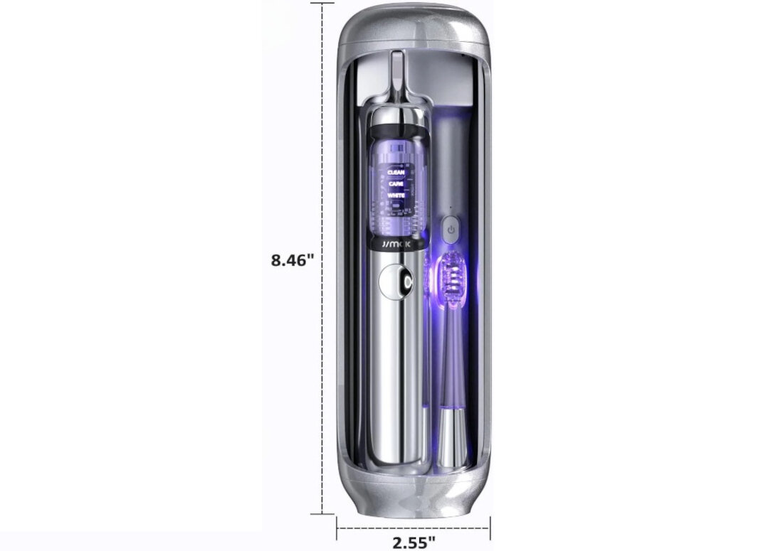 Szczoteczka soniczna JIMOK J6 Niebieski Higiena dzięki etui UV 99,9% bakterii w około 5 minut  realne wsparcie dla zdrowia i wygody