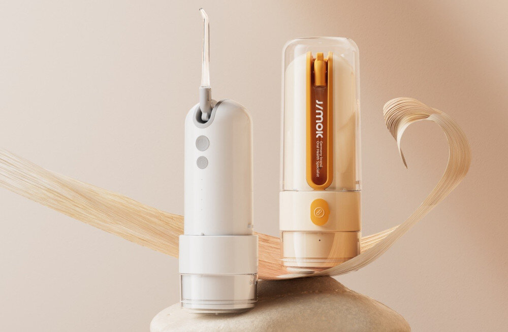 Irygator JIMOK S2 Pro Pomarańczowy ustawienie ciśnienia Tryb DIY z zakresem 40–120 PSI dopasowanie działanie pielęgnacja dziąseł delikatny, normalny i pulsacyjny korzystanie komfort czyszczenia