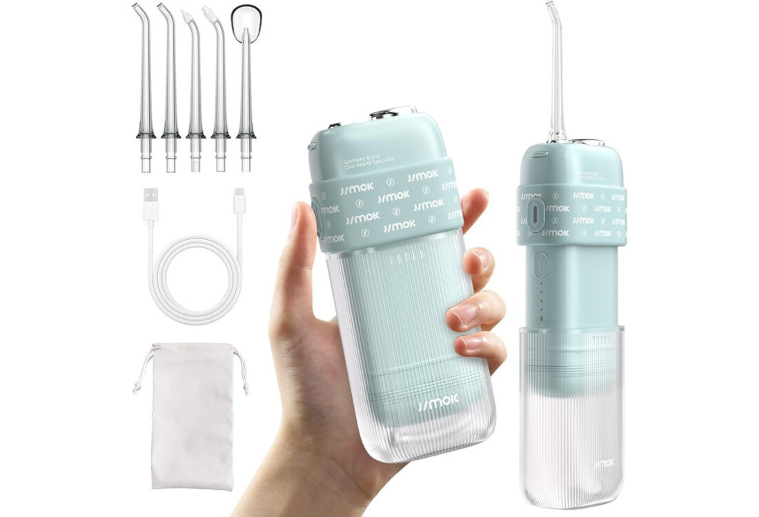 Irygator JIMOK S5 Miętowy prezentacja design wizualizacja wygląd Zadbaj o zdrowie jamy ustnej