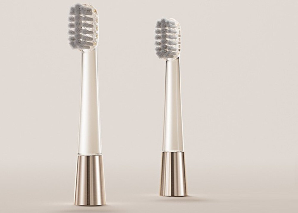 ORYGINALNA KONCÓWKA DO SZCZOTECZEK JIMOK J6 Gum Starlight 2 SZT. prezentacja design wizualizacja wygląd Skuteczna pielęgnacja zębów