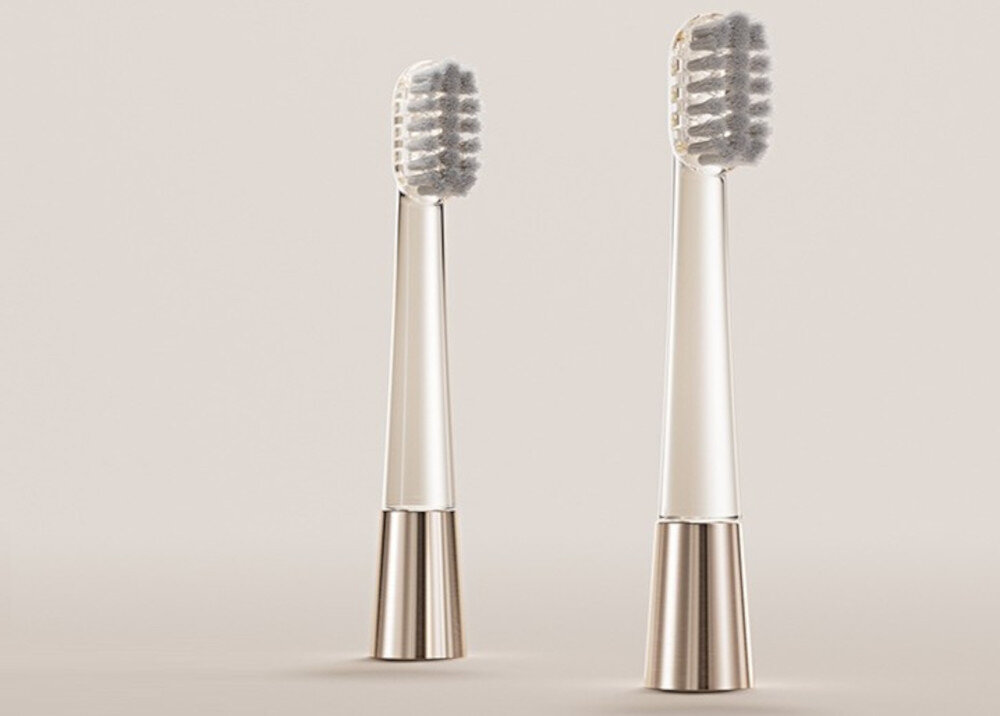 ORYGINALNA KONCÓWKA DO SZCZOTECZEK JIMOK J6 Gum Starlight 2 SZT Dopasowanie do trybów pracy kompatybilność z programami Clean, White, Massage i S+ do modeli Jimok J6 i J6 Capsule wymiana czas