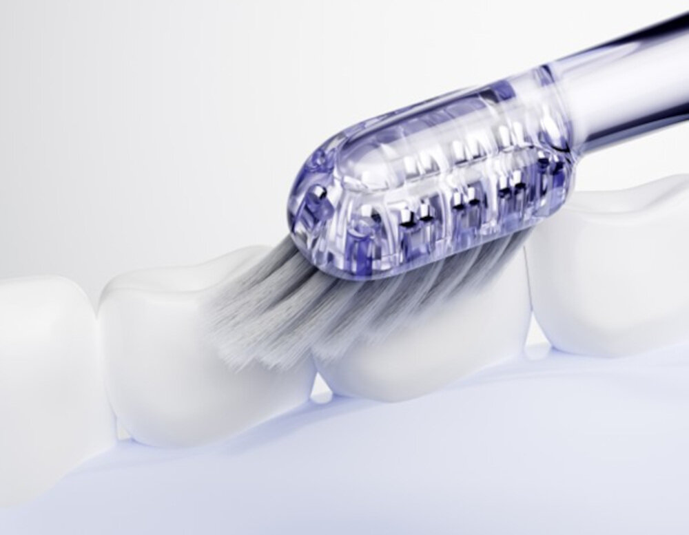 ORYGINALNA KONCÓWKA DO SZCZOTECZEK JIMOK J6 GUM- SPACE BLUE 2 SZT. Skuteczne usuwanie osadu Miękkie włosie pozwala czyścić zęby dokładnie łagodnie dla dziąseł Nanotechnologiczne włókna