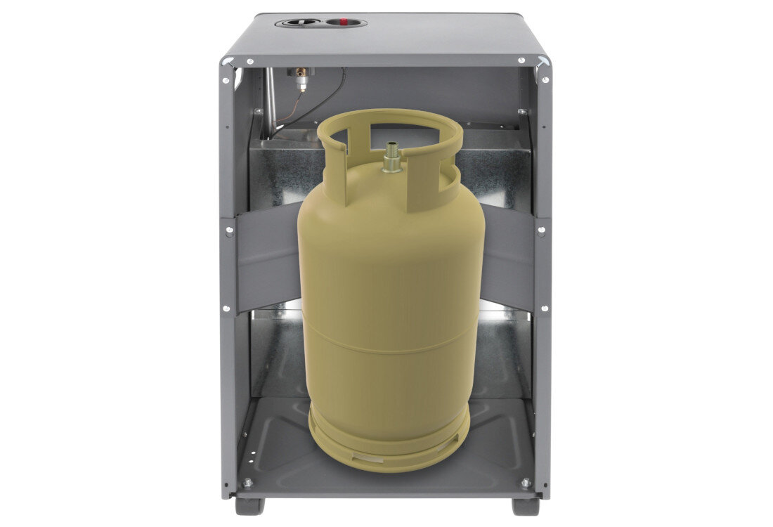 Piecyk gazowy MISSION AIR Flamo ZDJĘCIE LIFESTYLE  gaz LPG propan-butan wąż gazowy o długości 150 cm
