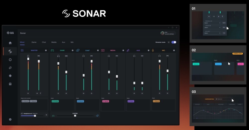 Mikrofon STEELSERIES Alias głos gry strumienie efekty dźwięk kapsuła przewaga wielkość sonar aplikacja studyjne efekty audio redukcja szumów antywstrząsowe mocowanie  kompatybilność projekt wskaźniki LED mikrofon 