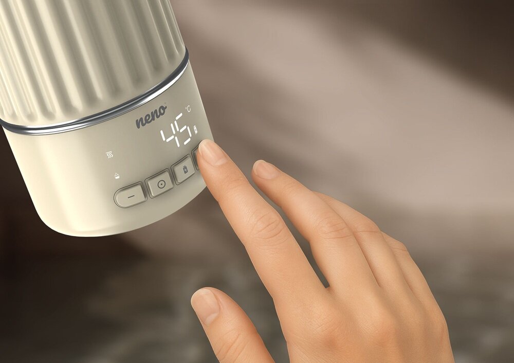Podgrzewacz mleka NENO Nevio funkcja utrzymania temperatury, ciepło przez dłuższy czas