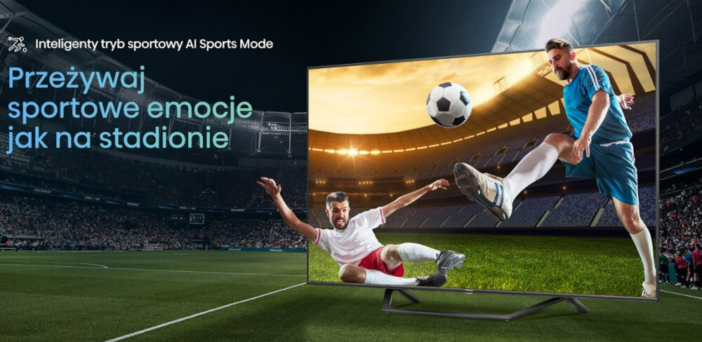 Telewizor HISENSE A7KQ  - tryb sportowy