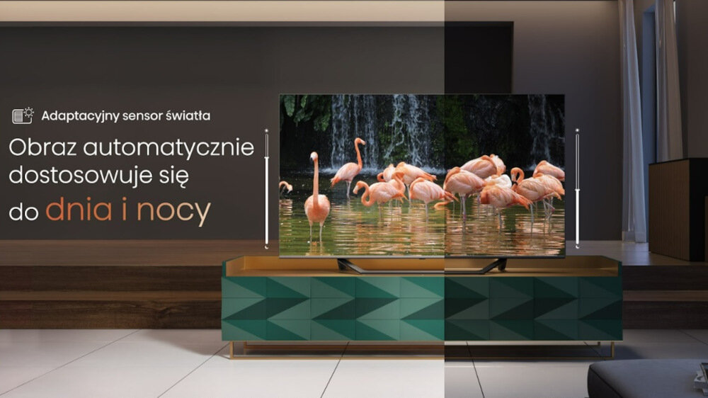 Telewizor HISENSE A7KQ  - sensor światła