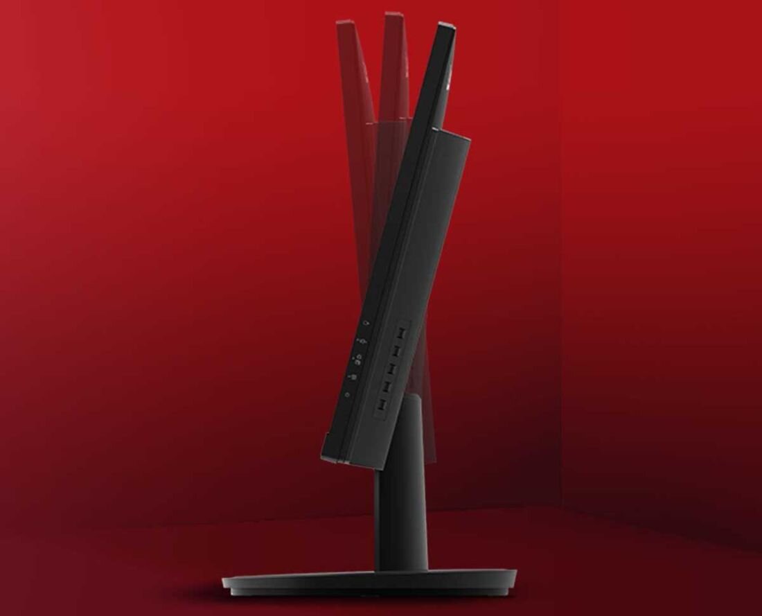 Monitor LENOVO N27q - Regulacja kąta nachylenia