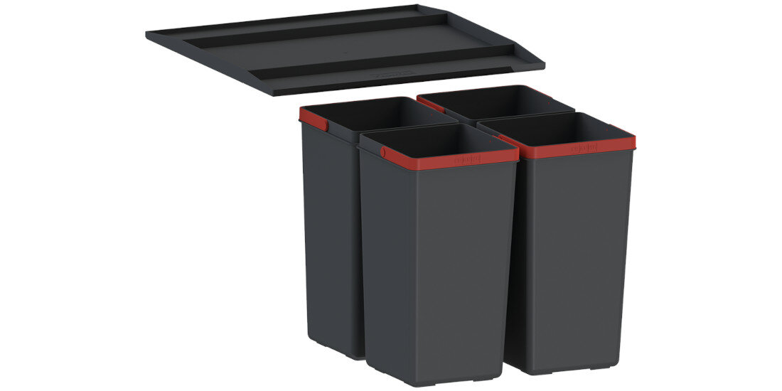 Sortownik odpadów FRANKE Easysort 450-0-4121.0494.191 4x7.5L wygląd design prezentacja wizualizacja dla pełnej wygody