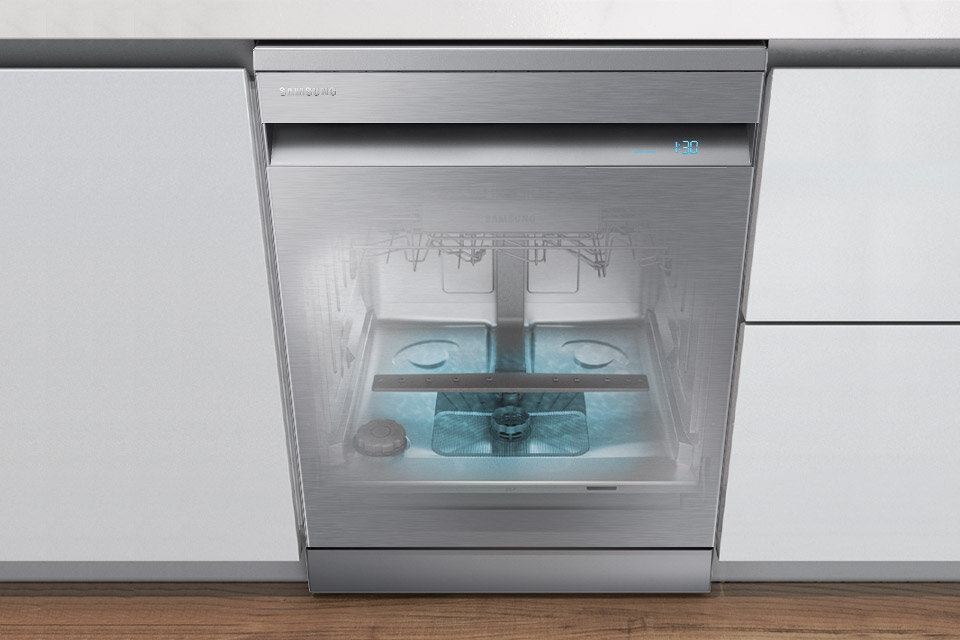 Woda nie wypłynie z wnętrza zmywarki