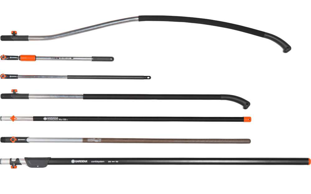 Końcówka do wertykulacji GARDENA 3395-20 do wszystkich trzonkow z systemu Combistystem o dlugosci 130-180 cm dopasowanie wysokosci do potrzeb 