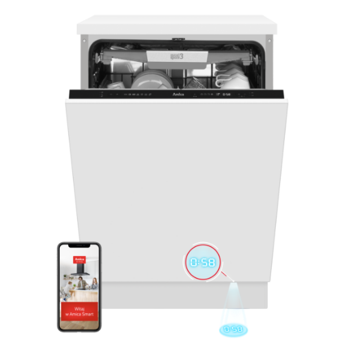 Zmywarka do zabudowy Amica kolor biały DIM66C7ELOCqT