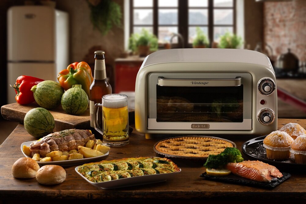 Mini piekarnik ARIETE Vintage 3919-03 Beżowy kv początek opisu