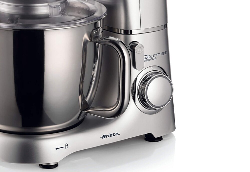 Robot kuchenny planetarny ARIETE 1583-00 Gourmet Compact 1300W 10-stopniowa płynna regulacja, dopasowane obroty, delikatne ubijanie, szybsza praca, funkcja pracy pulsacyjnej