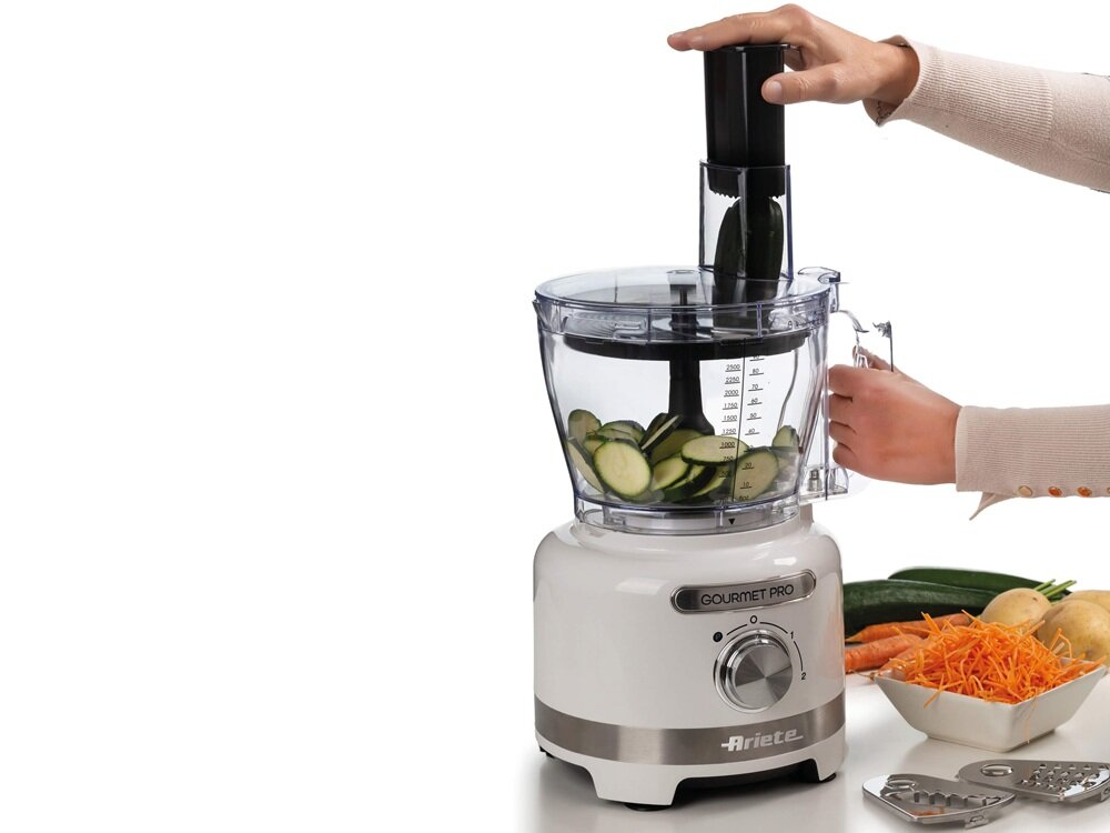 Robot kuchenny ARIETE Moderna 1782-01 1000W konstrukcja z tworzywa, pasuje do każdej kuchni, ułatwia przechowywanie, codzienne użytkowanie